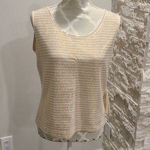 NWT St. John's sequin sleeveless sweater tank